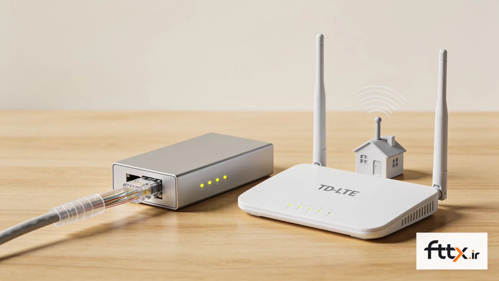 تفاوت اینترنت فیبر نوری و TD-LTE برای مصرف خانگی