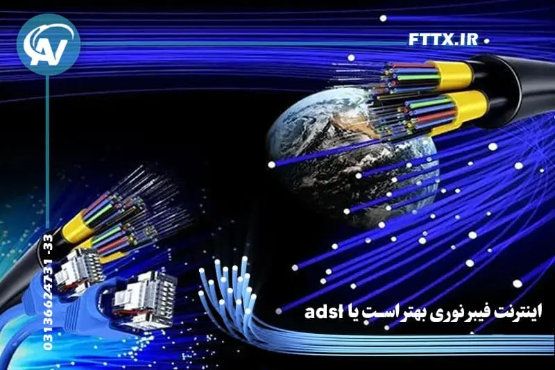تفاوت اینترنت فیبر نوری با adsl تفاوت اینترنت فیبر نوری با adsl