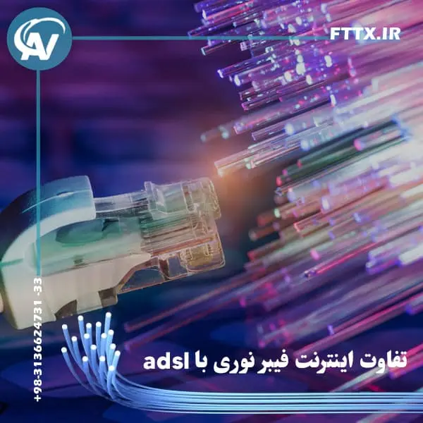 تفاوت اینترنت فیبر نوری با adsl